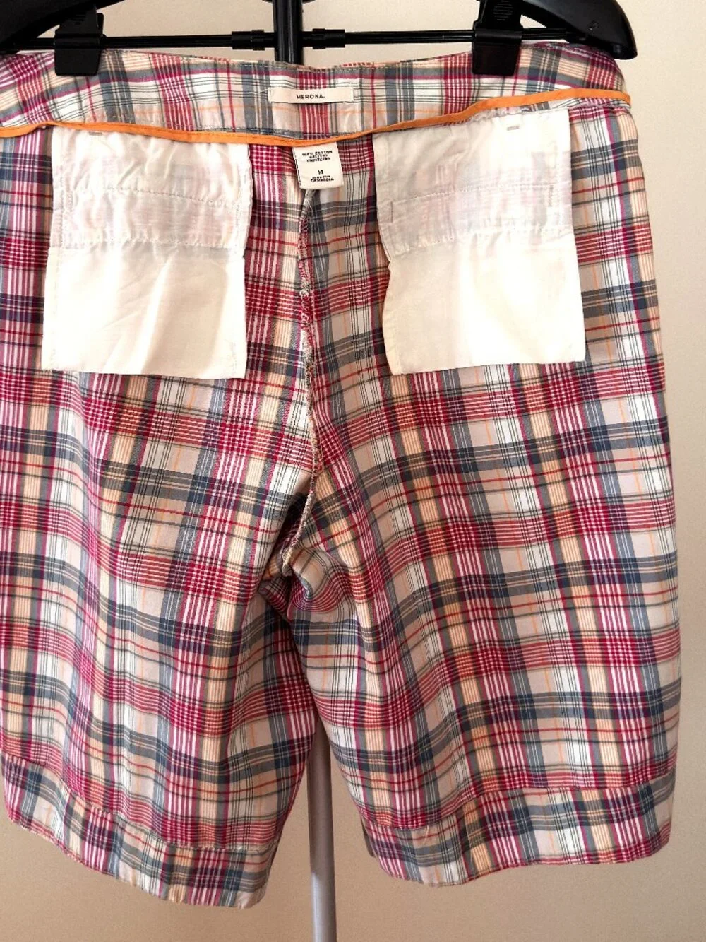 Target MERONA Madre' (Plaid) Bermuda Women's 100% Cotton Shorts Size 14